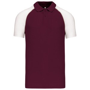 Kariban K226 - Zweifarbiges Baseball Poloshirt