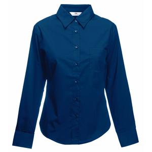 Fruit of the Loom SS012 - Damen Popeline Langarm Bluse