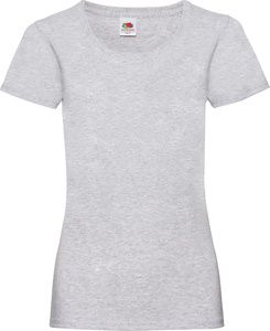 Fruit of the Loom 61-372-0 - Damen Valueweight T-Shirt Heather Grey