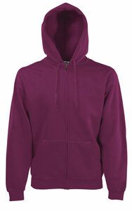 Fruit of the Loom 62-062-0 - Hoodie Sweatjacke Burgund