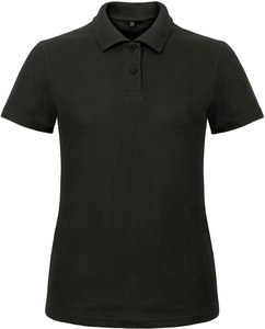 B&C CGPWI11 - Damen Poloshirt aus Baumwolle Black/Black