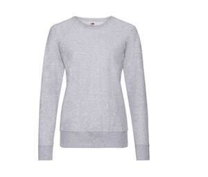 Fruit of the Loom SC361 - Langarm-Baumwoll-Sweatshirt für Damen Heather Grey