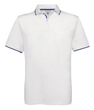 B&C BC430 - Baumwollpoloshirt mit kontrastierenden Kragen und Ärmeln