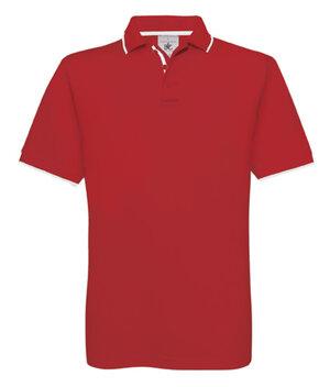 B&C BC430 - Baumwollpoloshirt mit kontrastierenden Kragen und Ärmeln