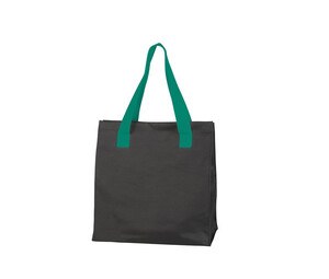 Black&Match BM900 - Einkaufstasche Black/Kelly Green