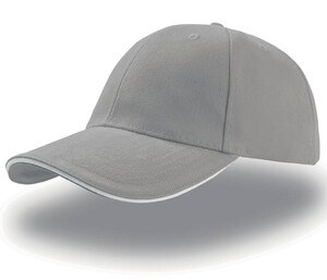 Atlantis AT003 - 6-Panel-Sandwichkappe Light Grey/White