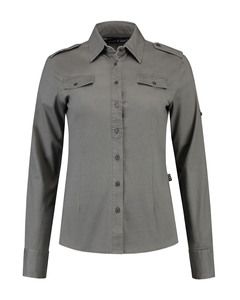 Lemon & Soda LEM3912 - Shirt Twill LS für ihre Pearl Grey