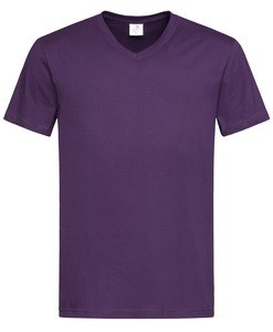 Stedman STE2300 - T-Shirt mit V-Ausschnitt für Herren Classic-T Deep Berry