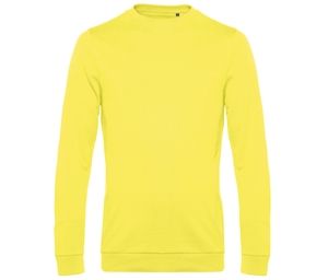 B&C BCU01W - Herren Rundhalspullover Solar Yellow