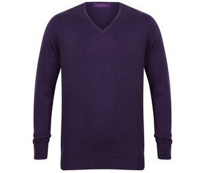 Henbury HY720 - Herren-Pullover mit V-Ausschnitt