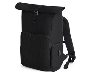 Quadra QD995 - Aufrollbarer Rucksack mit USB-Powerbank Black