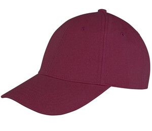 Result RC081 - Memphis Brushed Baumwolle Low Profile Cap Burgundy