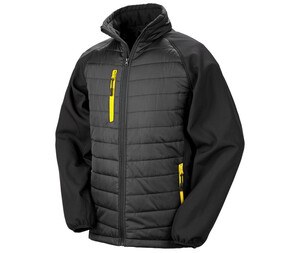 RESULT RS237 - Leichte Softshell-Jacke Black / Yellow