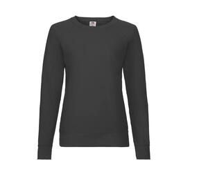 Fruit of the Loom SC361 - Langarm-Baumwoll-Sweatshirt für Damen Light Graphite