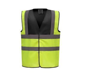 Yoko YK100 - Warnweste (HVW100CH) Black / Hi Vis Yellow