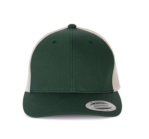 K-up KP912 - Trucker-Kappe im Retro-Stil 6 Panels Forest Green / Light Grey