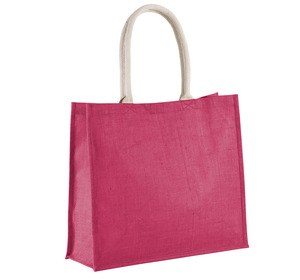 Kimood KI0219 - Jute Strandtasche Fuchsie