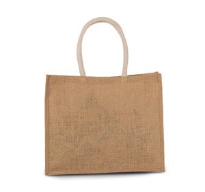 Kimood KI0219 - Jute Strandtasche Natural / Gold