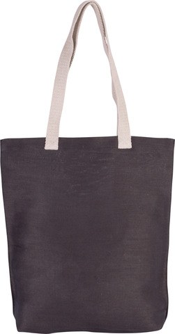 Kimood KI0229 - Shoppingtasche aus Jute-Baumwollmischgewebe