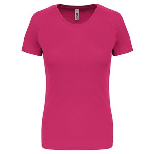 Proact PA439 - Damen Basic Sport Funktionsshirt Kurzarm Fuchsie