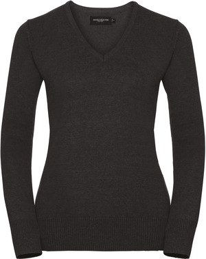 Russell Collection RU710F - Damen V-Neck Strick Pullover