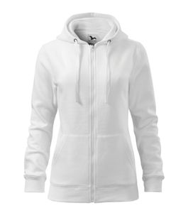 Malfini 411 - Trendy Zipper Sweatshirt Damen Weiß