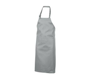 NEWGEN TB101 - Polycotton Lätzchenschürze mit Tasche Pure Grey