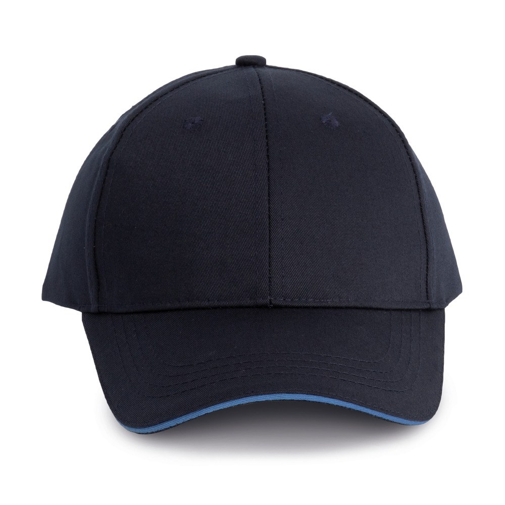 WK. Designed To Work WKP145 - 6-Panel-Cap mit Kontrast-Sandwichschirm Oeko-Tex