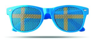 GiftRetail MO9275 - FLAG FUN Fan Sonnenbrille Blue