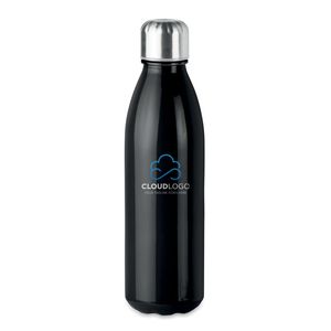 GiftRetail MO9800 - ASPEN GLASS Trinkflasche Glas 650 ml Schwarz