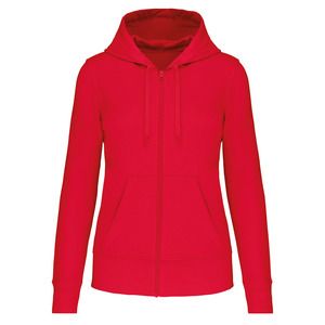 Kariban K4031 - Umweltfreundliches Kapuzensweatshirt mit Reißverschluss Damen Red