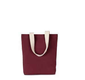 Kimood KI5202 - Recycelte Shoppingtasche mit flachem Boden Rosewood / Ecume