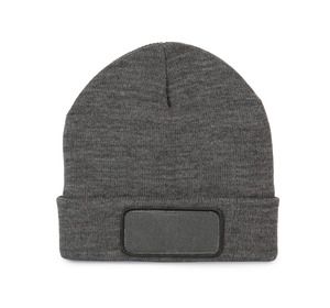 K-up KP891 - Recycelte Mütze mit Patch und Thinsulate-Futter Grey Heather