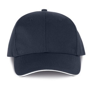 WK. Designed To Work WKP145 - 6-Panel-Cap mit Kontrast-Sandwichschirm Oeko-Tex