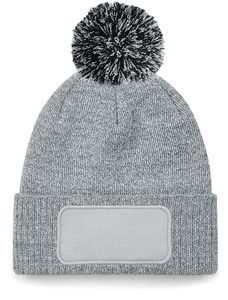 Beechfield B443 - SNOWSTAR® PRINTERS BEANIE Heather Grey/ Black