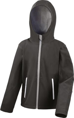 Result R224JY - Kids Tx Performance Hooded Softshell Jacket