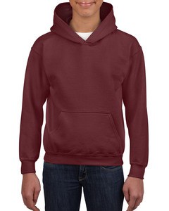 Gildan GIL18500B - Pullover mit Kapuze HeavyBlend für Kinder Kastanienbraun