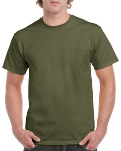 Gildan GIL5000 - T-Shirt schwere Baumwolle für ihn Militärisch Grün