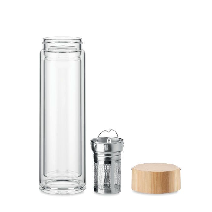 GiftRetail MO6854 - BATAMI Trinkflasche Glas 400ml