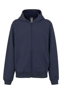 Mukua SF270K - Kinder mit Reißverschluss in Hood Sweatshirt Reißverschluss Denim Blue