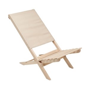 GiftRetail MO6996 - MARINERO Klappbarer Strandstuhl Beige