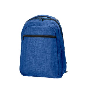 EgotierPro 38010 - Polyester Rucksack im Denim-Stil mit Laptopfach BITONE