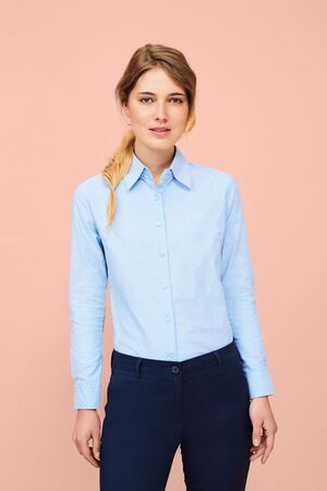 SOLS 16020 - Damen Oxford Bluse Langarm Embassy