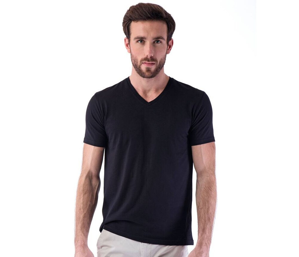 Sans Étiquette SE683 - Herren No Label V-Neck T-Shirt