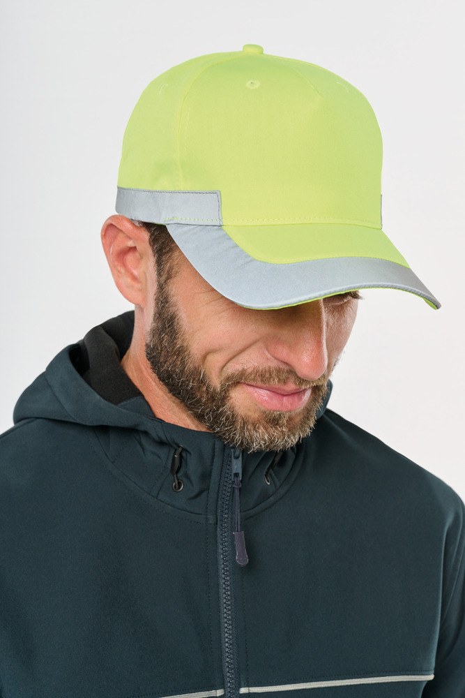 WK. Designed To Work WKP123 - Fluoreszierende- 5-Panel-Kappe