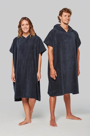 PROACT PA581 - Unisex-Frottee-Poncho mit Kapuze