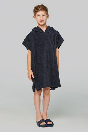 PROACT PA582 - Kinder-Frottee-Poncho mit Kapuze